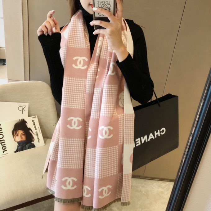 180*65Cm 100% Cashmere Scarf Wj-985010 - Image 6