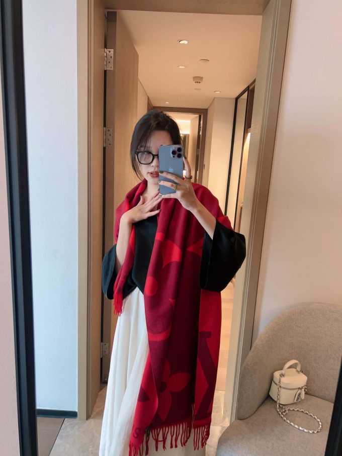 180*65Cm Fashion Rabbit Velvet Scarf Wj-985119 - Image 4