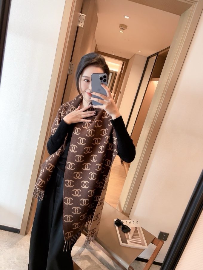 Classic Cashmere 180X45Cm Full Alphabets Embroidery Scarf Wj-985232 - Image 6