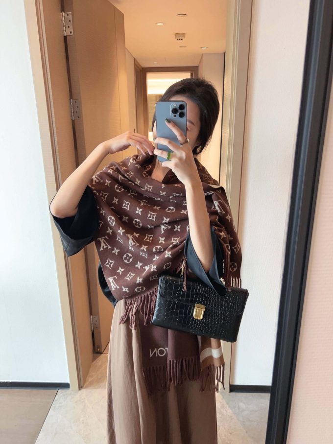 5 Color 180*65Cm Cashmere Material Scarf Wj-985082 - Image 3