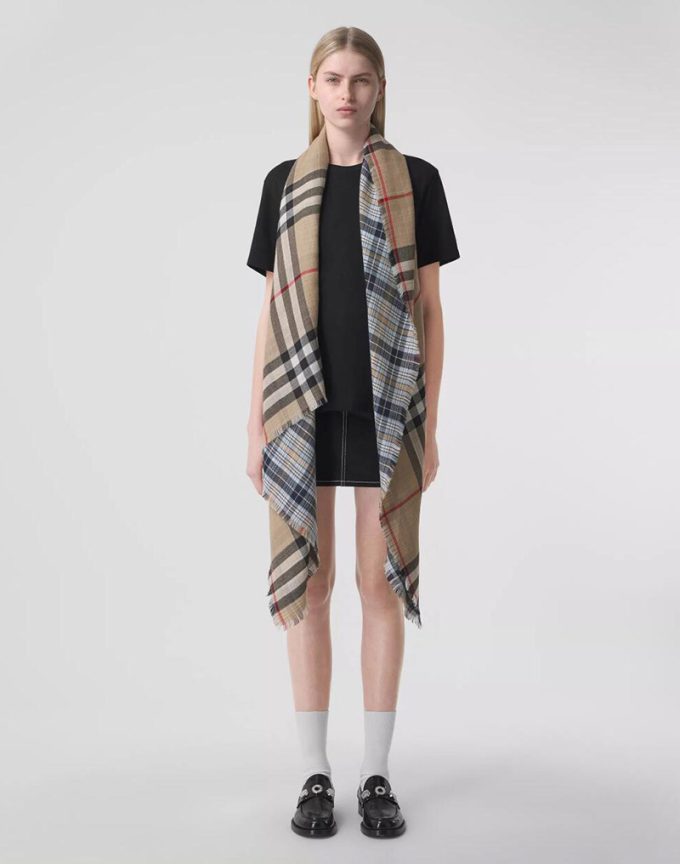 100% Cashmere Scarf 100*210Cm Wj-922000271