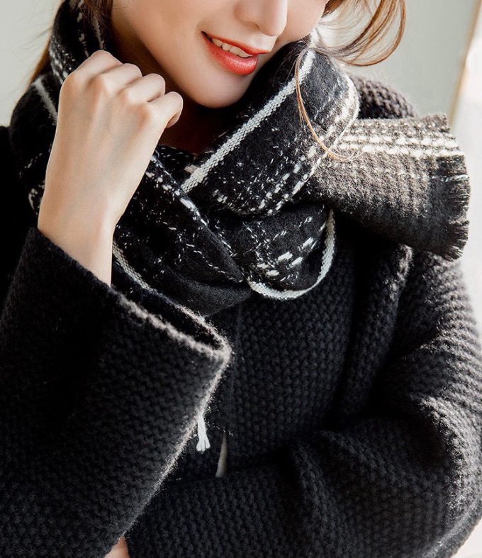 Classic Cashmere 200X45Cm Knitted Scarf Wj-985222 - Image 7