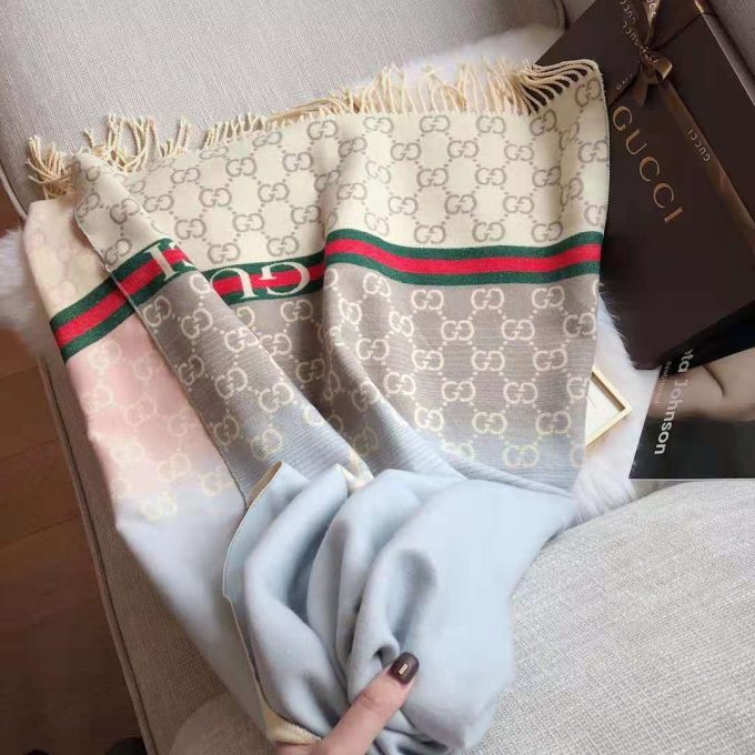 6 Color Classic Cashmere 180X65Cm Alphabets Color Gradient Scarf Wj-985170 - Image 3