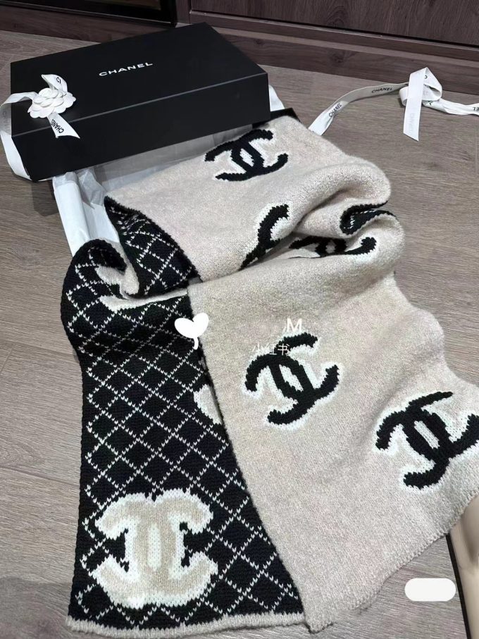 Cashmere Breathable Black Scarf Wj-985127 - Image 3