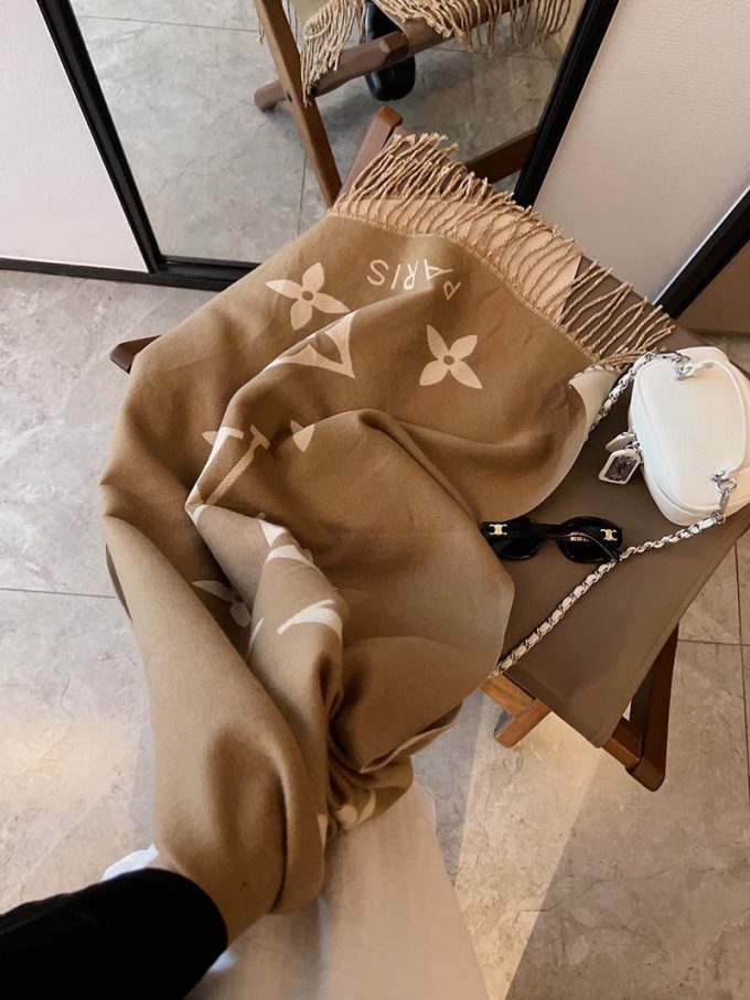 8 Color 180*65Cm Autumn And Winter High-End Cashmere Blend Scarf Wj-985031 - Image 4