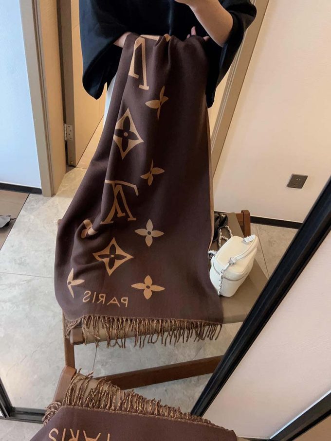 8 Color 180*65Cm Autumn And Winter High-End Cashmere Blend Scarf Wj-985031 - Image 7