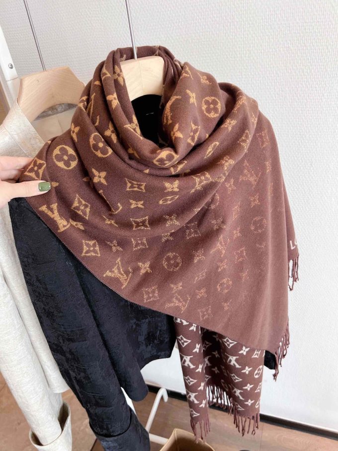 5 Color 180*65Cm Cashmere Material Scarf Wj-985082 - Image 2