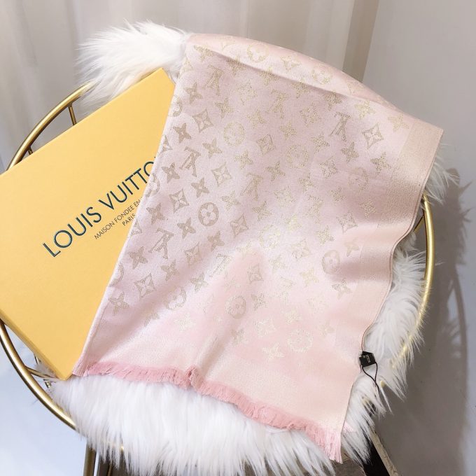 3 Color 180*70Cm Classic Tencel Cotton Material With Gold Thread Scarf Wj-985053
