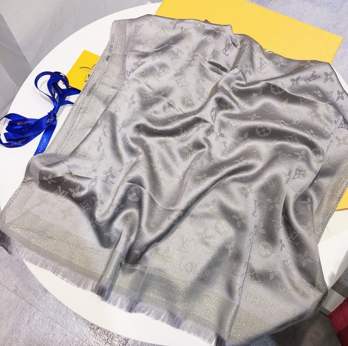 5 Color 180*70Cm Classic Tencel Cotton Material With Gold Thread Scarf Wj-985056 - Image 6