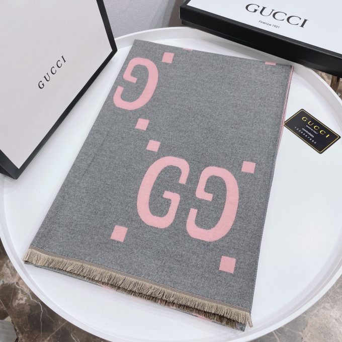 180*65Cm Double Sided Color Cashmere-Blend Cotton Scarf Wj-985007