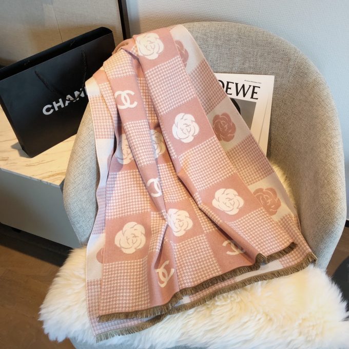 180*65Cm 100% Cashmere Scarf Wj-985010 - Image 4