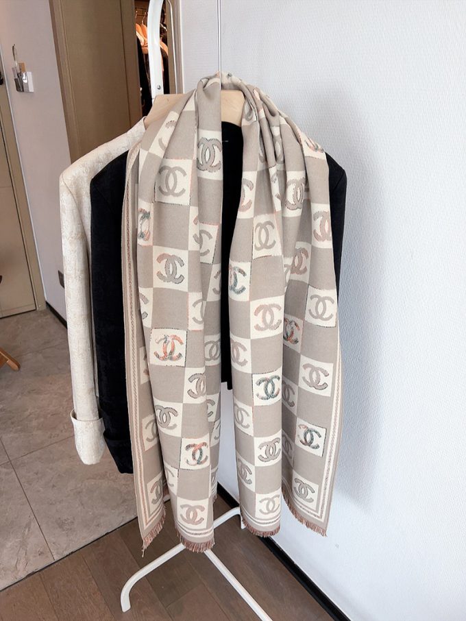 4 Color Premium 100% Cashmere Scarf Wj-922000450 - Image 4