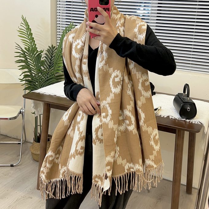 2 Color Scarf 180*65Cm Wj-922000259
