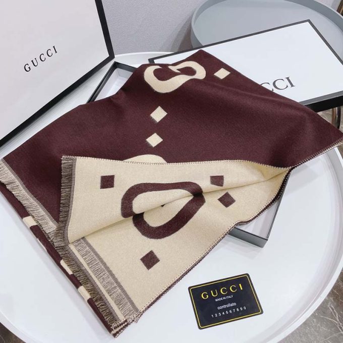 180*65Cm Double Sided Color Cashmere-Blend Cotton Scarf Wj-985007 - Image 7