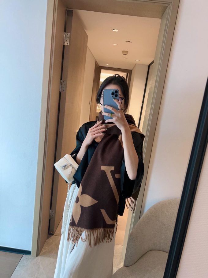 180*65Cm Fashion Rabbit Velvet Scarf Wj-985119 - Image 6