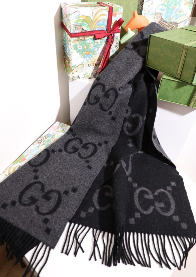 2 Color 45*200Cm Fashion Autumn And Winter Premium 100% Cashmere Scarf Blanket Wj-985046