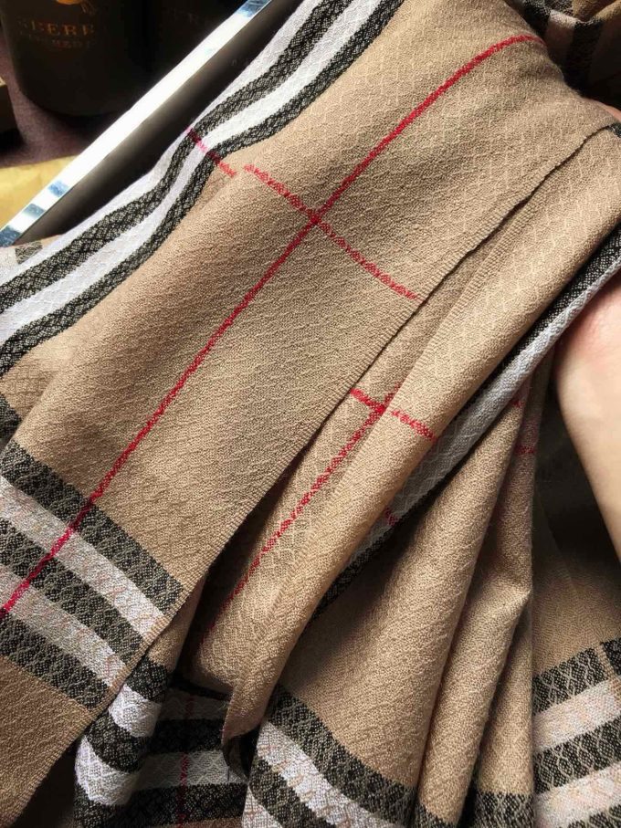 3 Color 220*70Cm Classic Tencel Cotton Material Scarf Wj-985066 - Image 5