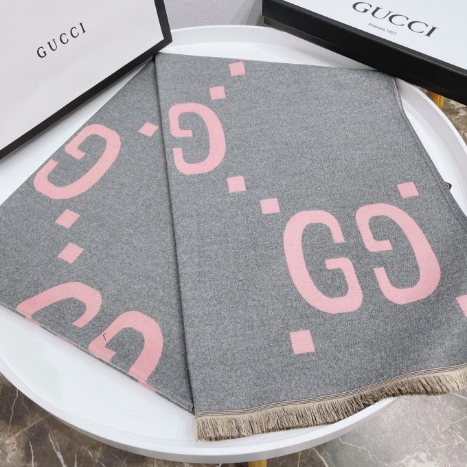 180*65Cm Double Sided Color Cashmere-Blend Cotton Scarf Wj-985007 - Image 4