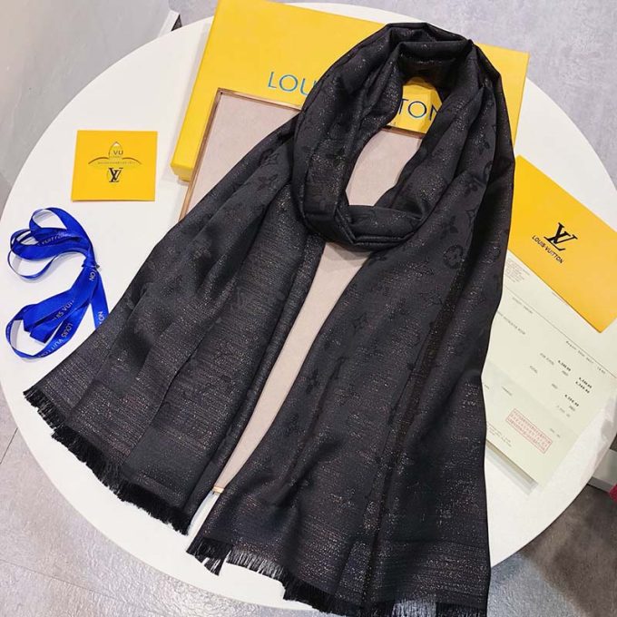 5 Color 180*70Cm Classic Tencel Cotton Material With Gold Thread Scarf Wj-985056 - Image 9