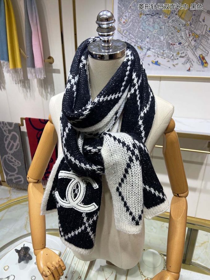 Fashion 100% Cashmere 190X30Cm Embroidery Scarf Wj-985148 - Image 4