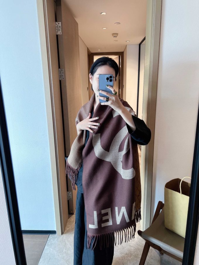 180*65Cm Double-Sided Cashmere Material Scarf Wj-985088 - Image 7