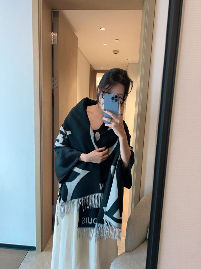 180*65Cm Fashion Rabbit Velvet Scarf Wj-985119 - Image 7