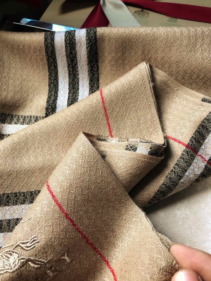 3 Color 220*70Cm Classic Tencel Cotton Material Scarf Wj-985066 - Image 4