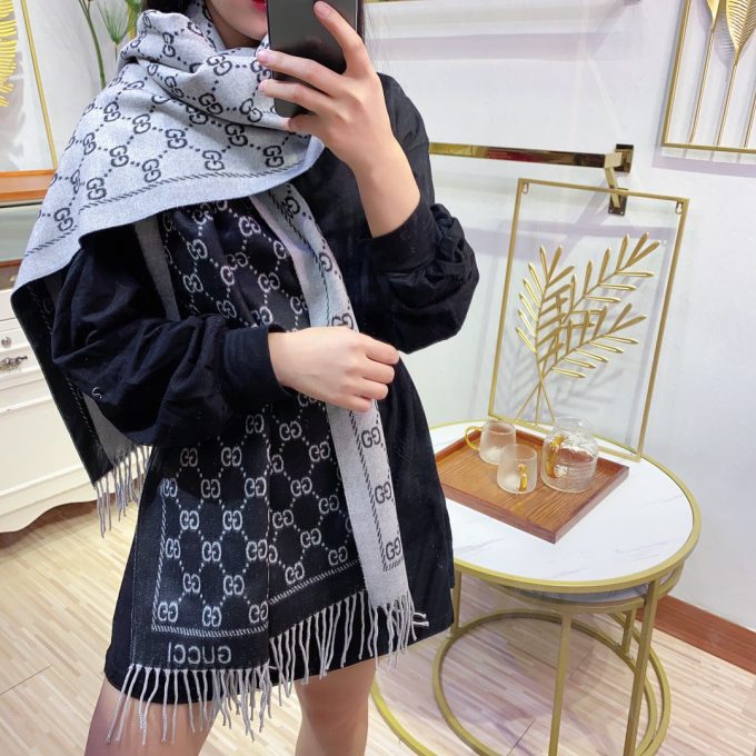 Fashion Cashmere 180X62Cm Alphabets Scarf Wj-985169 - Image 8