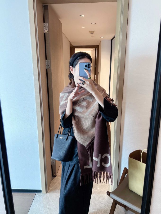 180*65Cm Double-Sided Cashmere Material Scarf Wj-985088 - Image 8