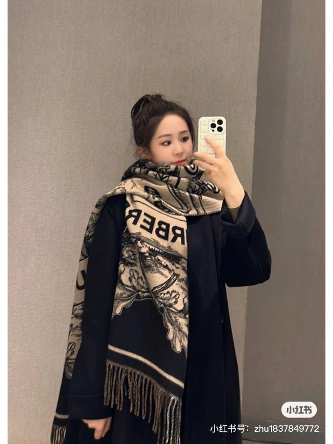 180*65Cm Fashion Autumn And Winter Premium 100% Cashmere Scarf Blanket Wj-985041 - Image 3