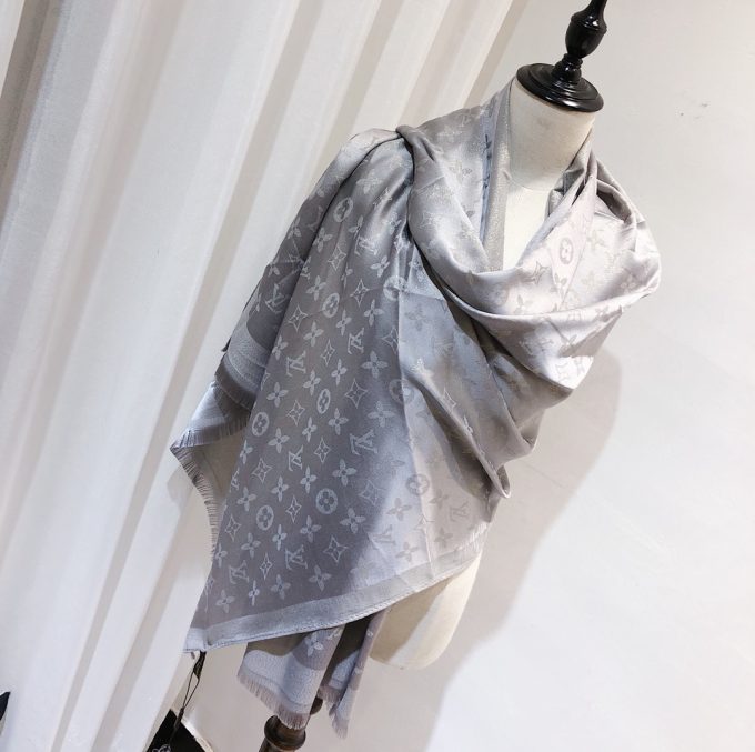 5 Color 180*70Cm Classic Tencel Cotton Material With Gold Thread Scarf Wj-985056 - Image 5