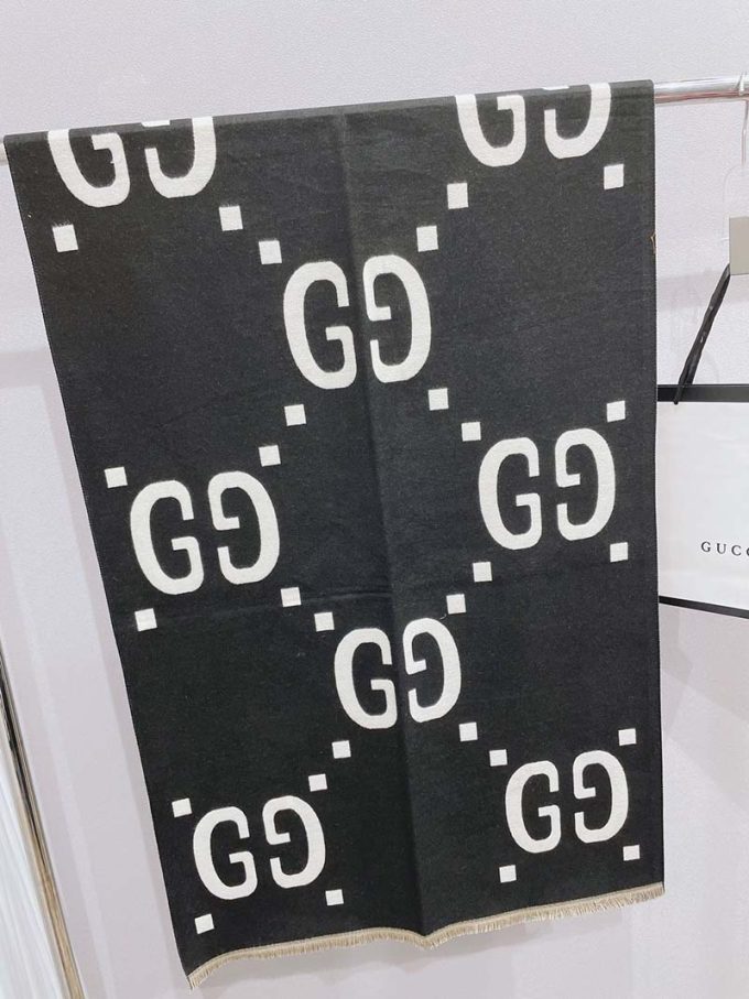 180*65Cm Double Sided Color Cashmere-Blend Cotton Scarf Wj-985007 - Image 9
