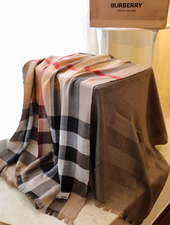 180*65Cm Fashion Autumn And Winter Premium 100% Cashmere Scarf Blanket Wj-985045 - Image 2
