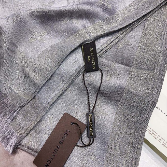 5 Color 180*70Cm Classic Tencel Cotton Material With Gold Thread Scarf Wj-985056 - Image 4