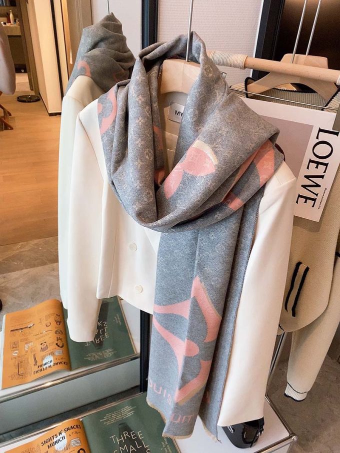 7 Color 180*65Cm Fashion Premium Cashmere Scarf Wj-985018 - Image 9
