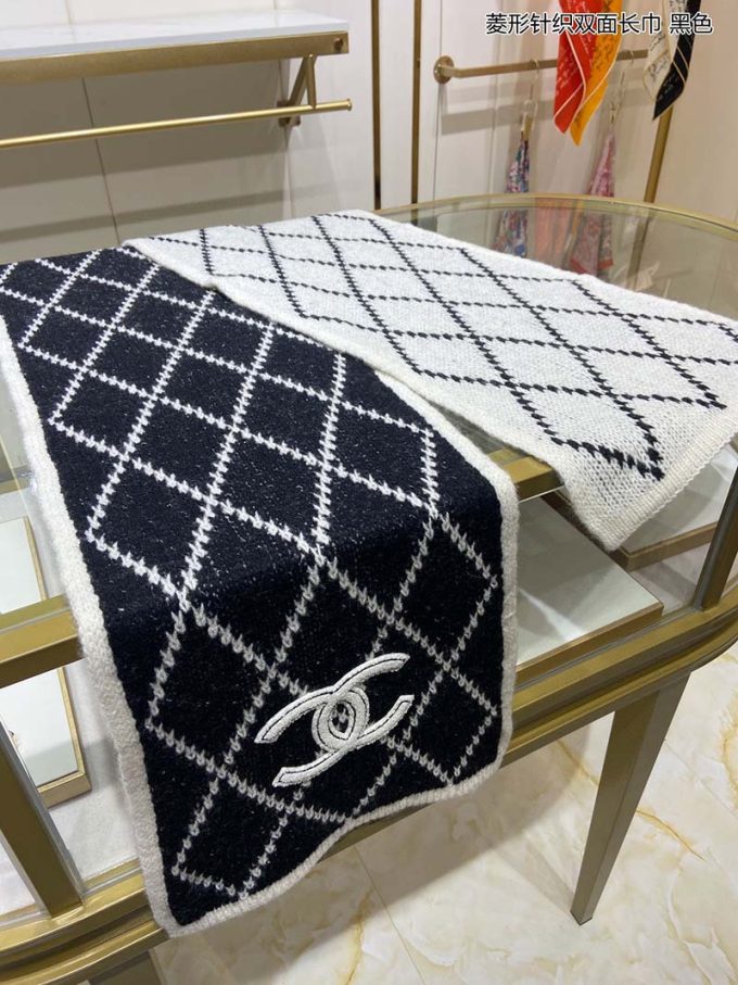 Fashion 100% Cashmere 190X30Cm Embroidery Scarf Wj-985148 - Image 2