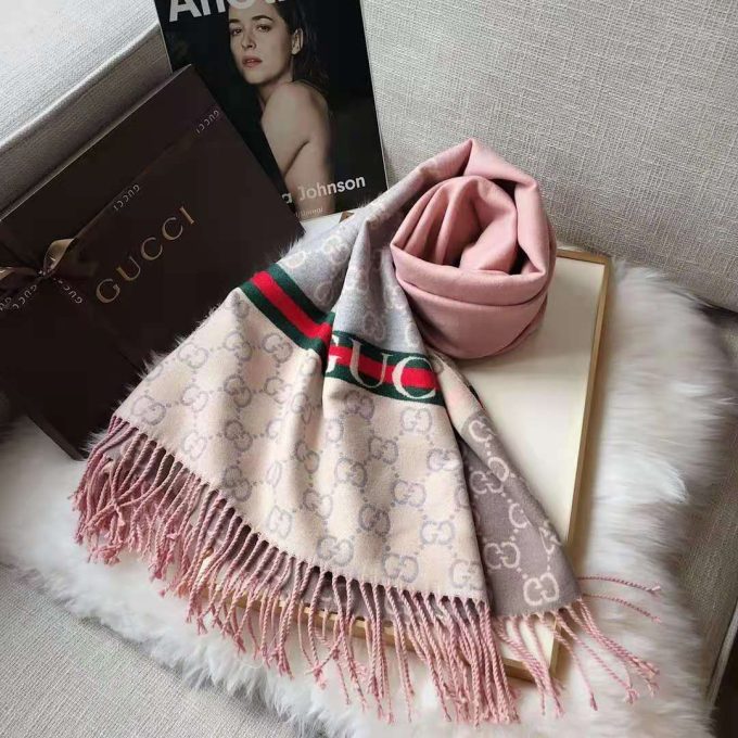 6 Color Classic Cashmere 180X65Cm Alphabets Color Gradient Scarf Wj-985170