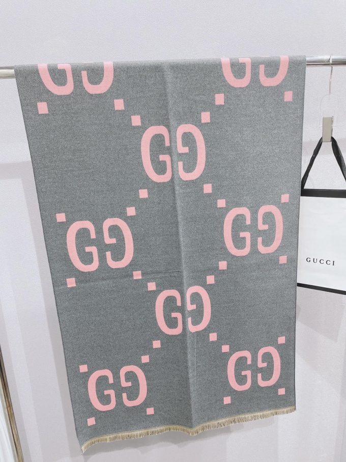 180*65Cm Double Sided Color Cashmere-Blend Cotton Scarf Wj-985007 - Image 3