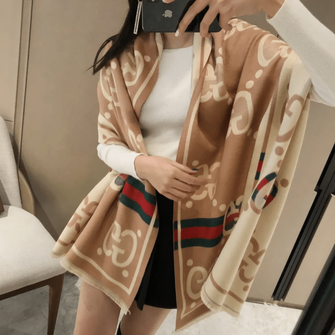 5 Color 180*65Cm Fashion 100% Cashmere Scarf Wj-985014