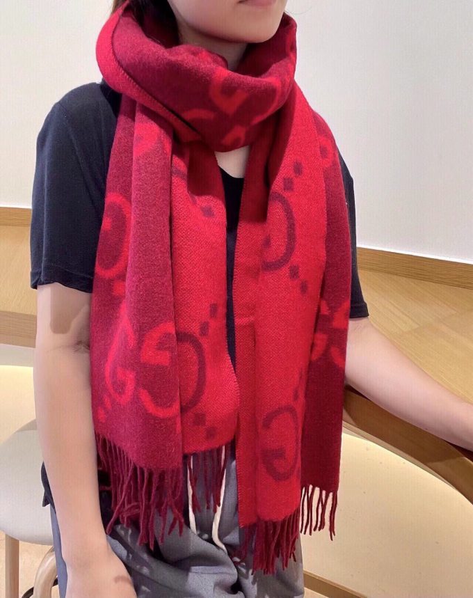 Classic Cashmere 180X65Cm Alphabets Scarf Wj-985171 - Image 6