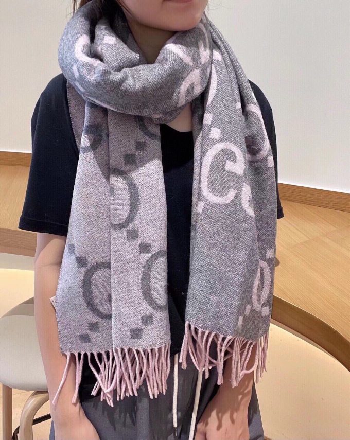 Classic Cashmere 180X65Cm Alphabets Scarf Wj-985171 - Image 3