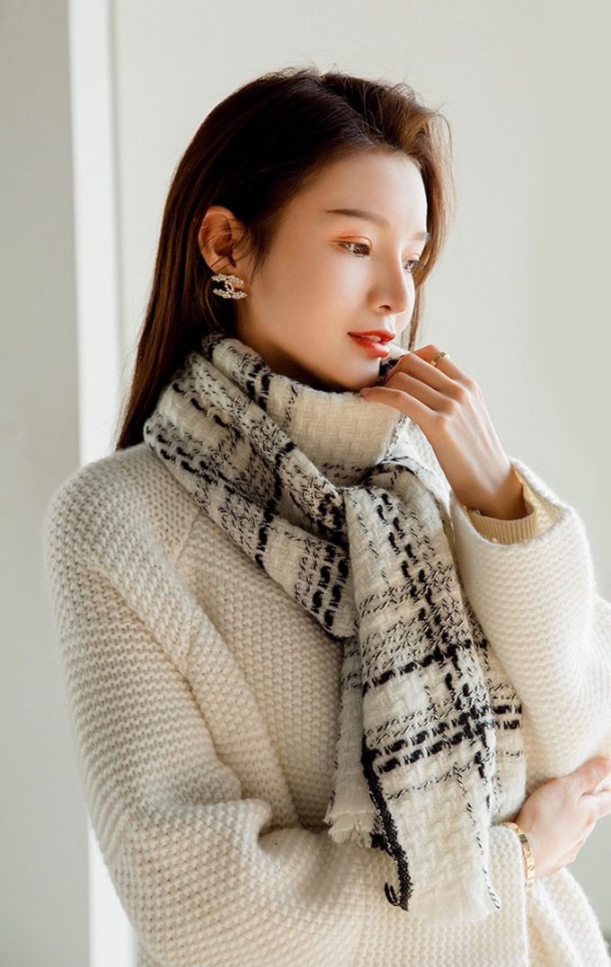 Classic Cashmere 200X45Cm Knitted Scarf Wj-985222 - Image 4