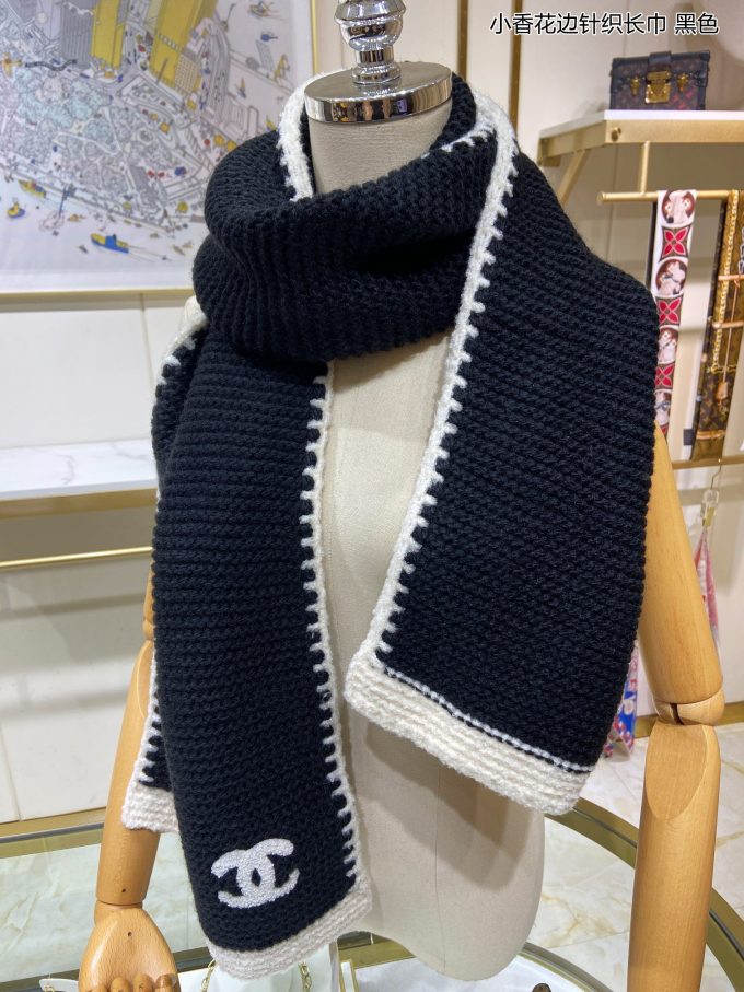 Classic Cashmere 195X35Cm Knitted Scarf Wj-985167