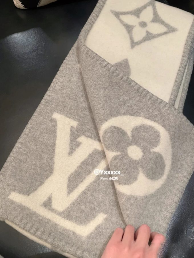 2 Color Classic Cashmere 240X26Cm Alphabets Scarf Wj-985173 - Image 6